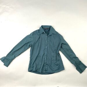 Men's Teal Striped Shirt